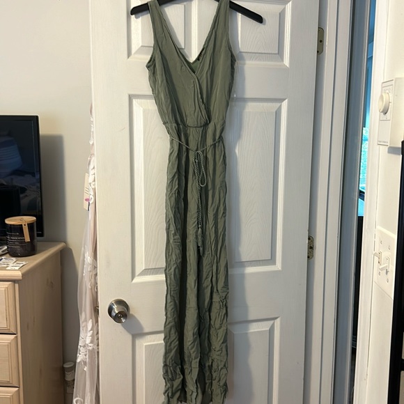 Sage Green Jumpsuit - Picture 1 of 5